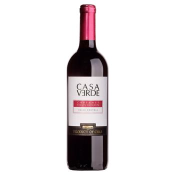 Вино Casa Verde Cabernet-Sauvignon красное сухое 13% 0,75л - купить, цены на ЕКО Маркет - фото 1