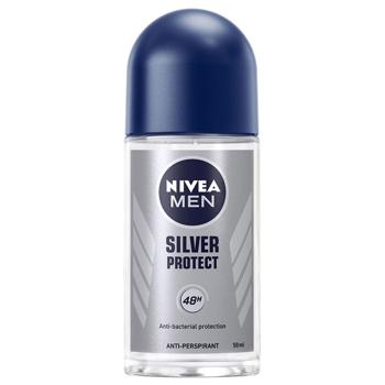 Антиперспирант шариковый Nivea Men Silver Protect 50мл - купить, цены на КОСМОС - фото 1