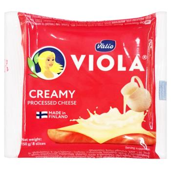 Valio Viola Cream Processed Sliced Cheese 23% 150g - buy, prices for MegaMarket - photo 1