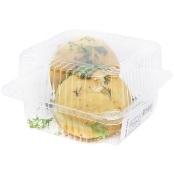 Пончик Auchan с чесноком и зеленью 50г 2шт