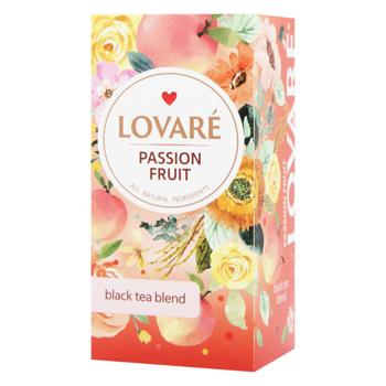 Чай чорний Lovare Passion Fruit 2г*24шт - купити, ціни на Епіцентр FOOD - фото 1