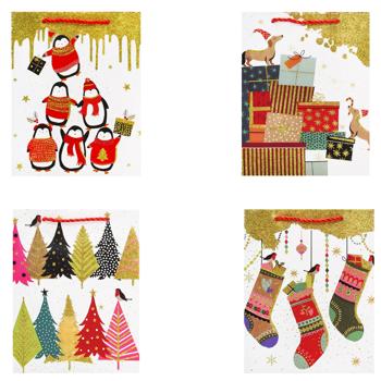 Пакет подарочный Greenwich 23х18х10см в ассортименте - купить, цены на NOVUS - фото 1