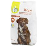 Auchan Dry Food with Beef for Adult Dogs 800g