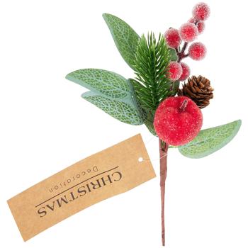 Гілка декоративна Koopman з ягодами в асортименті 22см - купити, ціни на - фото 4