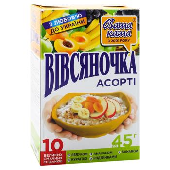 Каша овсяная Овсяночка ассорти 5 вкусов 45г х 10шт - купить, цены на ЕКО Маркет - фото 3