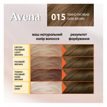 Крем-краска для волос устойчивая AVENA Shine Color 015 Темно-русый - купить, цены на Таврия В - фото 6