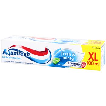 Паста зубная Aquafresh Triple Protection Fresh&Minty 100мл - купить, цены на Cупермаркет "Харьков" - фото 2