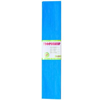 1 Veresnya Light Blue Corrugated Paper 55% 50x200cm - buy, prices for Auchan - photo 1