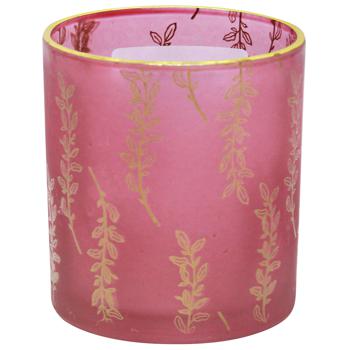 Pink and White Glass-candle holder 7*8cm - buy, prices for - photo 3