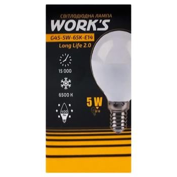 Work's Long-Life LED Lamp G45 5W 65K E14