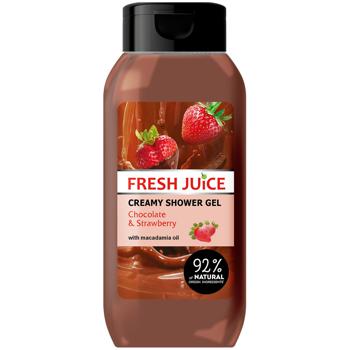 Крем-гель для душу Fresh Juice шоколад та полуниця 400мл - купити, ціни на Таврія В - фото 1