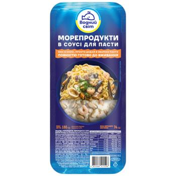Морепродукти Водний Світ в соусі для пасти 180г - купити, ціни на КОСМОС - фото 1