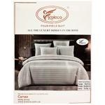 Koloco Stripe Satin One and Half Bedding Set