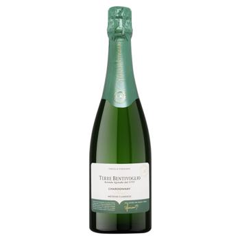 Terre Bentivoglio Chardonnay White Brut Sparkling Wine 12.5% 0.75l - buy, prices for NOVUS - photo 1