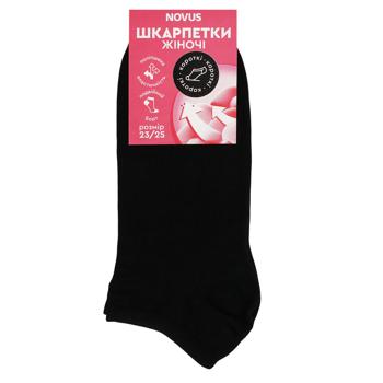 Шкарпетки жіночі Novus короткі р.23-25 чорний