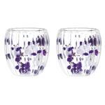 Vittora Flower Silence Double-bottomed Glass Set 250ml 2pcs
