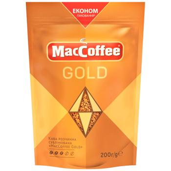 Кава розчинна MаcCoffeе Gold 200г - купити, ціни на Чудо Маркет - фото 1