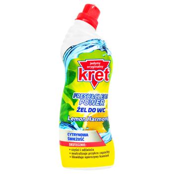 Засіб чистячий Kret Lemon Harmony для унітазу 750г - купити, ціни на КОСМОС - фото 1