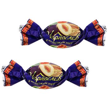 Конфеты Мария Чернослив с грецким орехом в глазури