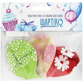 Shartiko Spring Flowers Balloons 3pcs in assortment - buy, prices for Auchan - photo 2