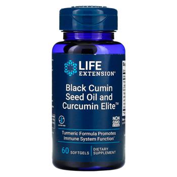 Life Extension Black Cumin Seed Oil and Curcumin Elite 60 softgels