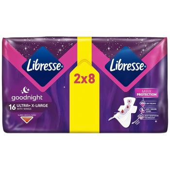 Libresse Goodnight Ultra X-Large Hygienical Pads 16pcs - buy, prices for MegaMarket - photo 2