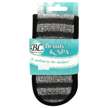 Beauty Line Cotton Charcoal Tape Washcloth SPA 412259 - buy, prices for MegaMarket - photo 1