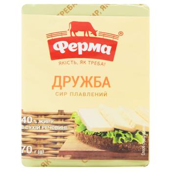 Сир плавлений Ферма Дружба 40% 70г - купити, ціни на Ідеал - фото 2