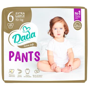 Dada Extra Soft Diapers-Panties 6 15+kg 28pcs - buy, prices for COSMOS - photo 1