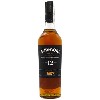 Віскі Bowmore 12 років 0,7л 40%