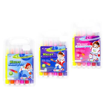 Yalong Water Color Felt-Tip Pens Set 12 Colors - buy, prices for MegaMarket - photo 1