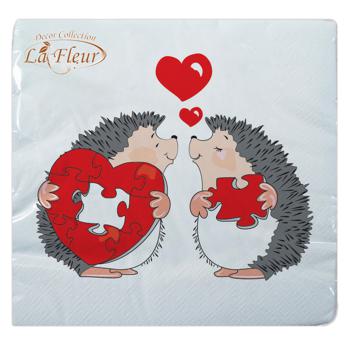 La Fleur Puzzle of Love Two-ply Napkins 33x33cm 20pcs - buy, prices for MegaMarket - photo 1