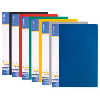 Папка Economix А4 з боковим притиском Clip В в асортименті - купити, ціни на METRO - фото 1