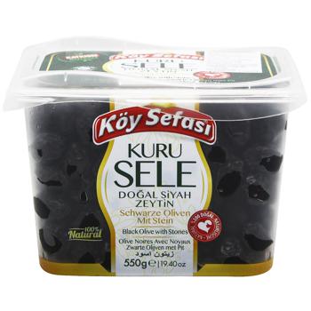 Оливки Koy Sefasi Kuru Sele с косточкой 550г - купить, цены на Auchan - фото 2