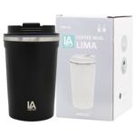 Line Art Lima Black Thermo Mug 380ml