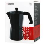 Vinzer Moka Nero 9-Cup Geyser Coffee Maker 360ml