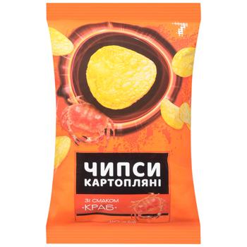 Чипсы 7 со вкусом краба 110г
