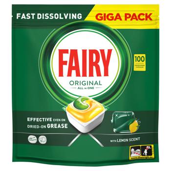 Fairy Original Lemon Dishwasher Capsules 100pcs - buy, prices for Auchan - photo 3