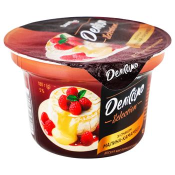 Delissimo Dessert with Raspberry-Camembert Flavor 5% 180g - buy, prices for Ideal - photo 1