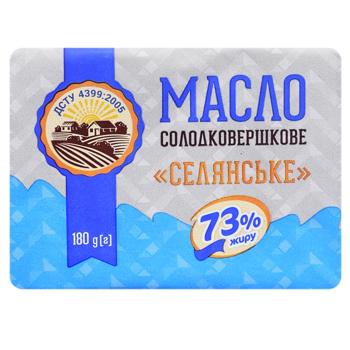 Selyansʹke DSTU Butter 73% 180g - buy, prices for MasterZoo - photo 1