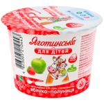 Паста сиркова Яготинське для дітей Яблуко-полуниця 3,9% 90г