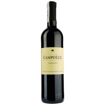 Вино Vinos de La Luz Campo Luz Tempranillo красное сухое 13% 0,75л - купить, цены на Эпицентр FOOD - фото 1