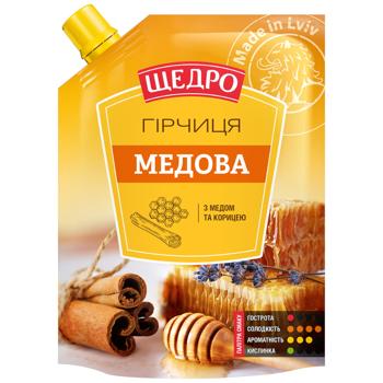 Горчица Щедро Медовая 120г - купить, цены на КОСМОС - фото 1