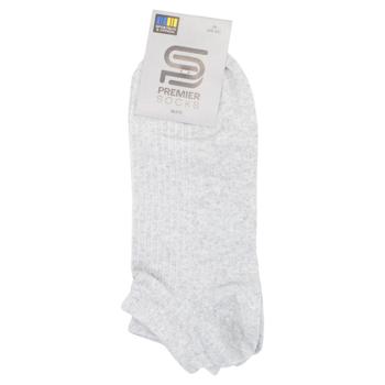 Premier Socks Econom Men's Low Cut Ribbed Socks s.25, 27, 29 Light Gray - buy, prices for EKO Market - photo 1