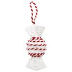 Red and White Caramel Decoration 19cm