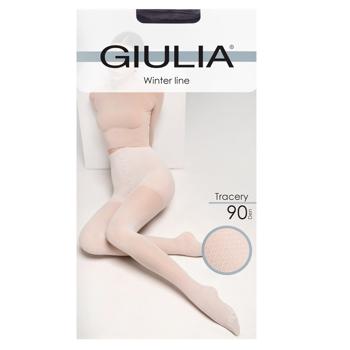 Колготи жіночі Giulia Tracery 90 Den р.3 Vintage Grape