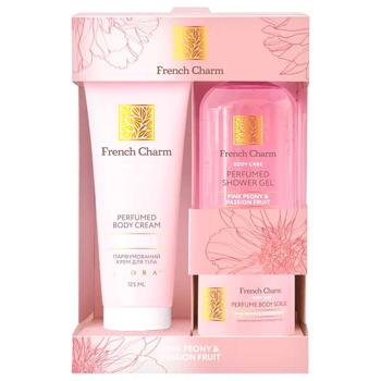 Набор косметический Liora Pink Peony & Passion Fruit Гель для душа 200мл + Скраб для тела 80мл + Крем для тела 125мл