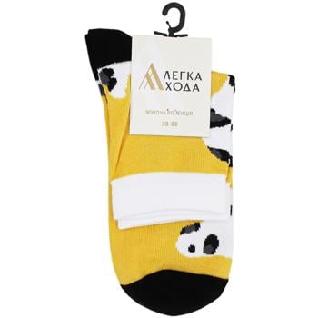 Legka Hoda Mustard Women's Socks s.25 - buy, prices for Auchan - photo 1