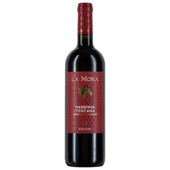 Вино Cecchi La Mora Rosso червоне сухе 13,5% 0,75л - купити, ціни на КОСМОС - фото 1