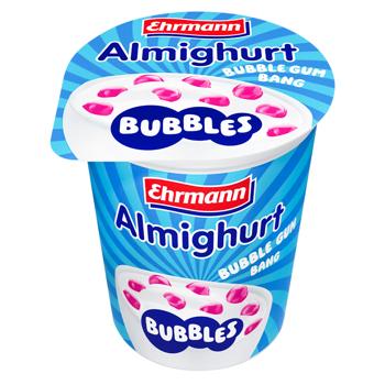 Ehrmann Almighurt Bubbles Bubble Gum Yogurt 2.8% 150g - buy, prices for NOVUS - photo 1